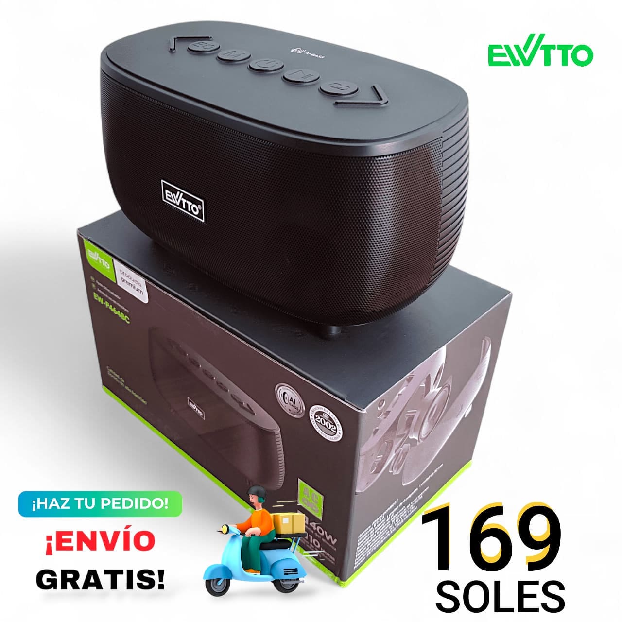 Parlante de 40 watts EWTTO P464BC (original)