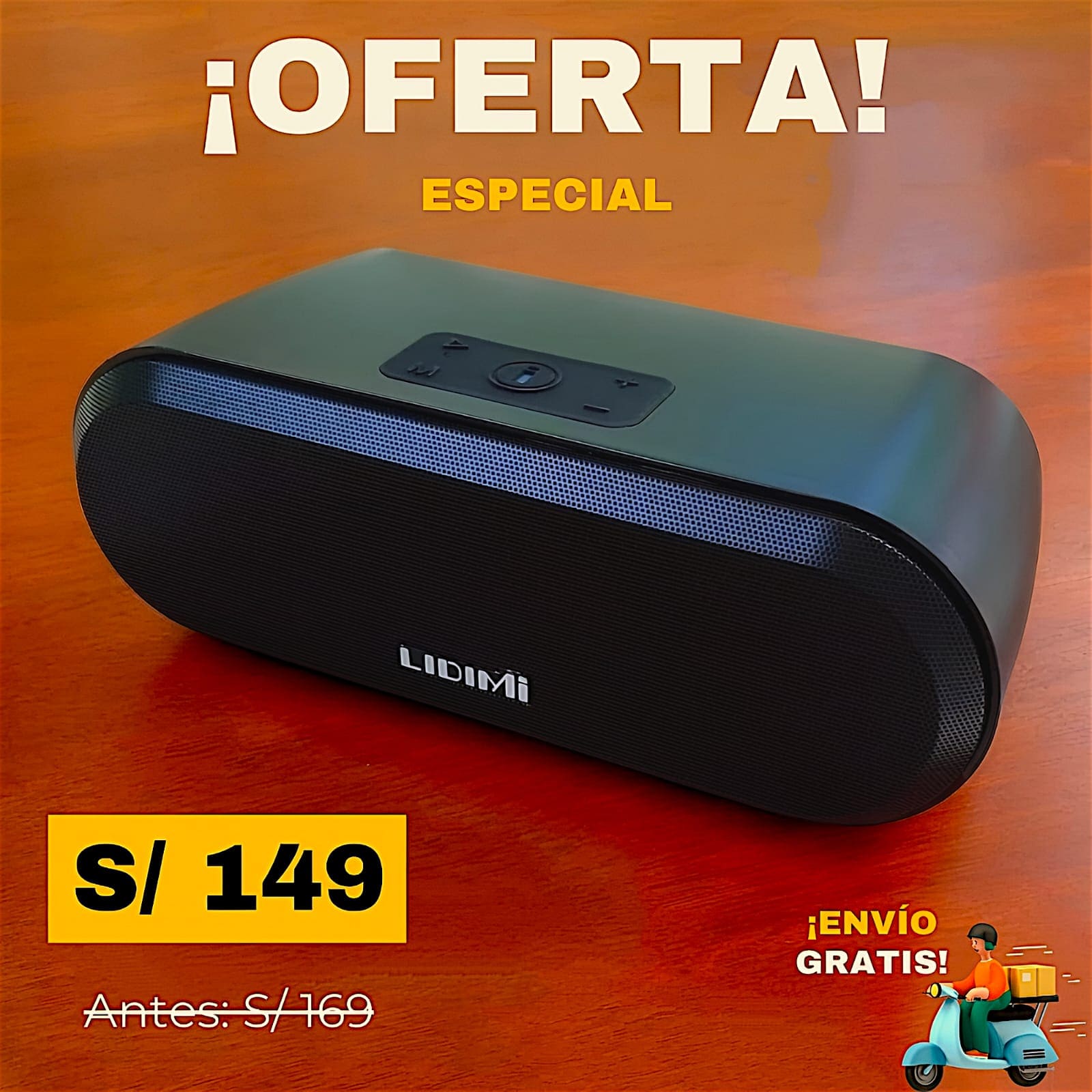 Parlante de 40W con carga Alterna (LIDIMI -S010 AC)