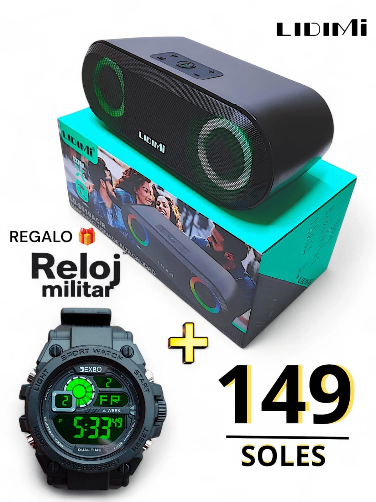 Parlante 40 WATS con carga Alterna LIDIMI LD-S010AC/R (original) 🔊