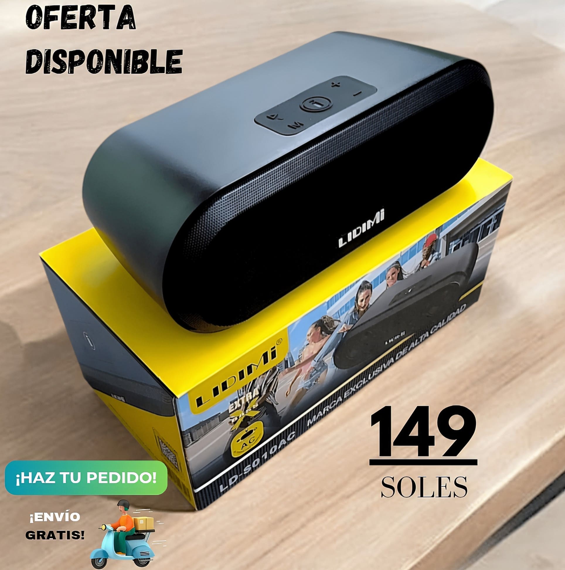 Parlante ORIGINAL LIDIMI -S010 AC de 40W con carga Alterna + llavero de regalo 🎁🛍️